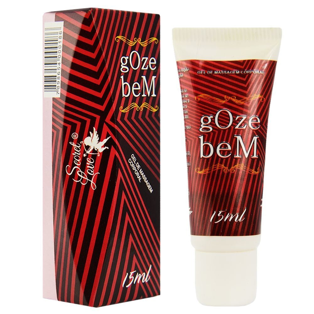 GEL DE MASSAGEM CORPORAL SEGRED LOVE GOZE BEM 15ML