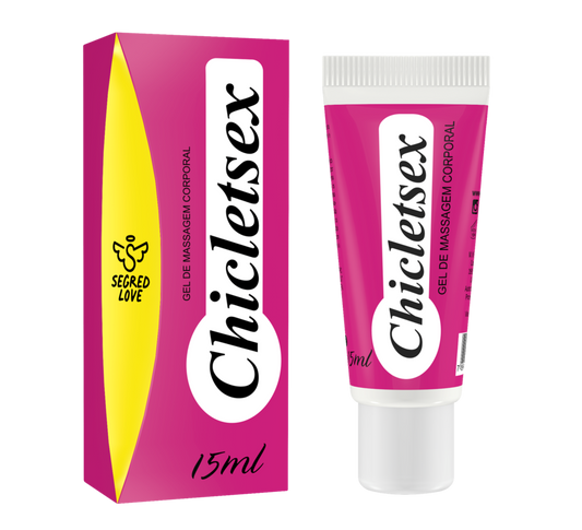 GEL CORPORAL BEIJÁVEL SEGRED LOVE CHICLETESEX MORANGO 15ML