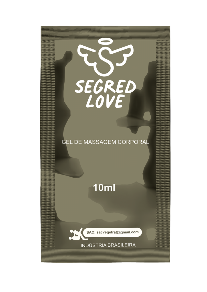 GEL DE MASSAGEM CORPORAL LUBRIFICANTE DESLIZE SACHE 10ML SEGRED LOVE - 3 unidades